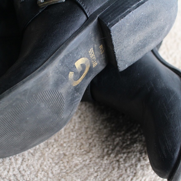 G by Guess Black Leather Boots - Picture 3 of 6